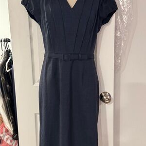 Brand new w tag banana republic blue dress w belt sz 8
